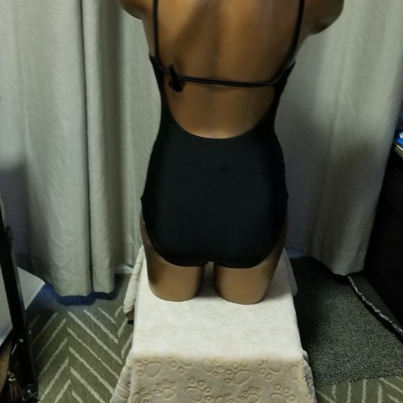 NWT Cupshe Sexy Black OnePiece Swim Bathing Suit with Cut Outs XS - Picture 6 of 11